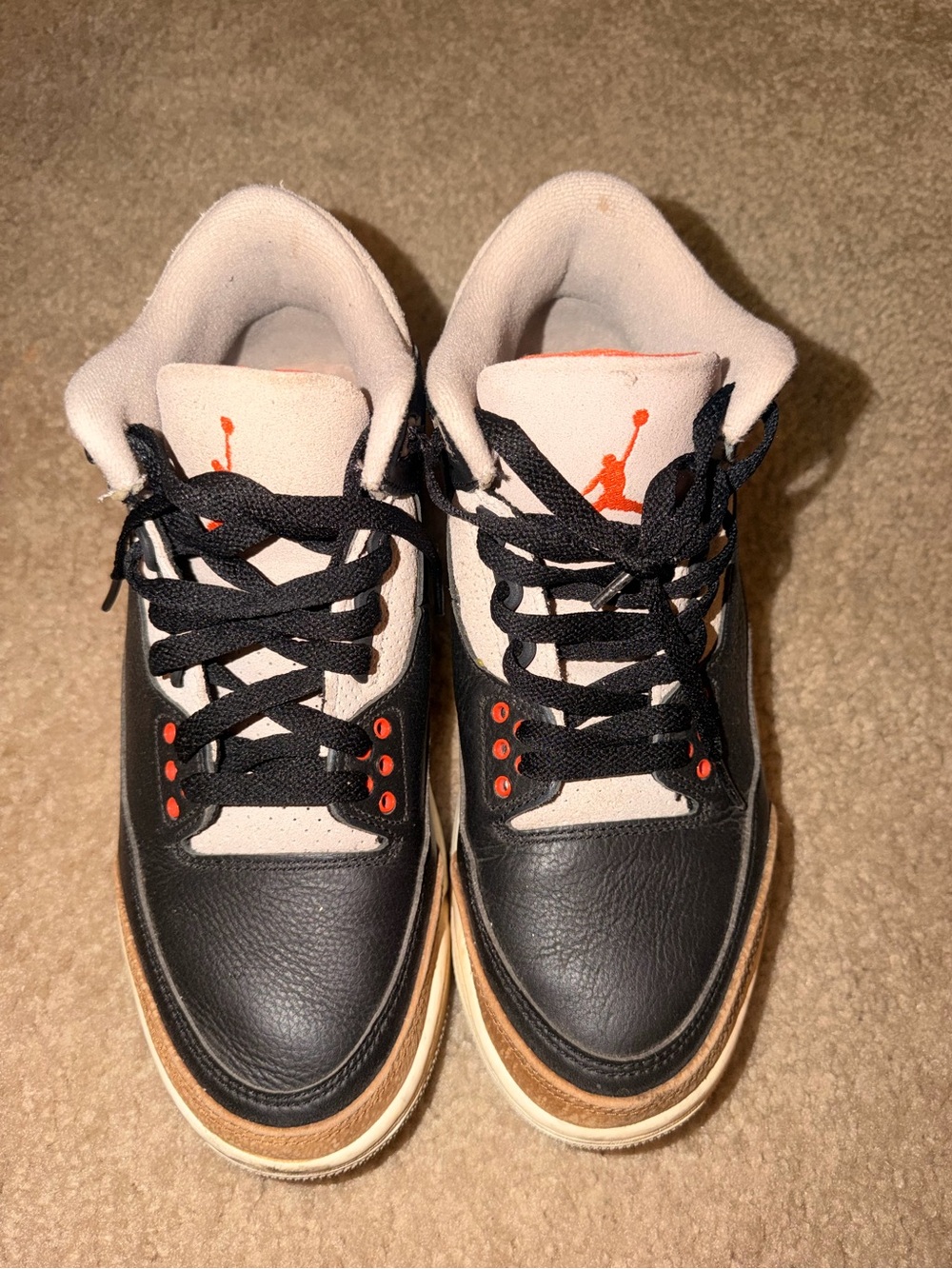 Air Jordan 3 “Elephant” Men’s Black and Brown Sneakers